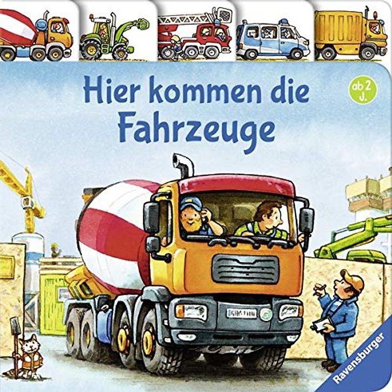 Hier kommen die Fahrzeuge