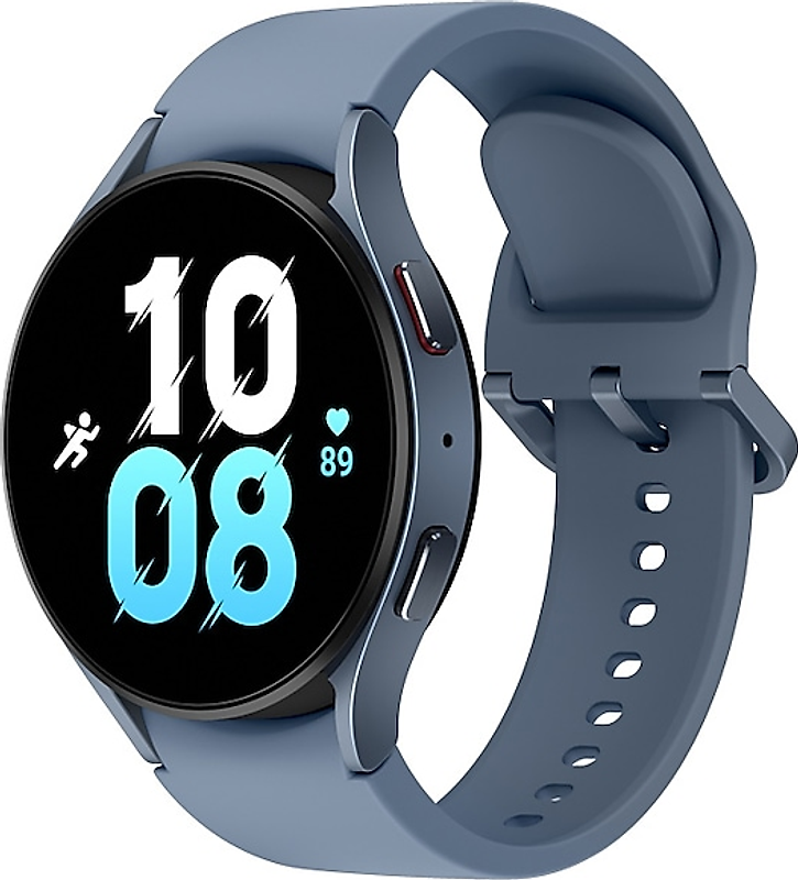 Samsung Galaxy Watch5 44 mm Boîtier en aluminium couleur bleu avec bracelet Sport S/M couleur bleu [Wi-Fi]