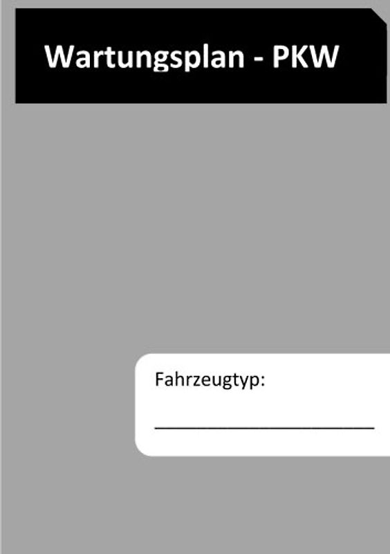 Wartungsplan - PKW