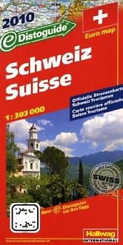 Schweiz Strassenkarte 1:303000