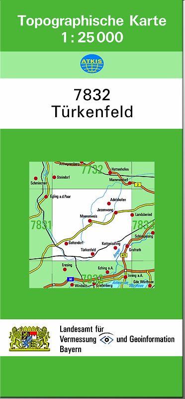 TK25 7832 Türkenfeld