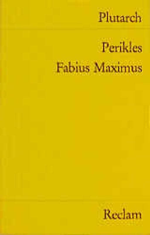 Perikles - Fabius Maximus
