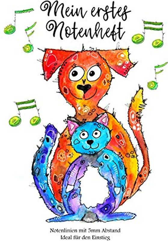 Mein erstes Notenheft: Notenlinien mit 5mm Abstand Ideal für den Einstieg