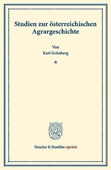 Studien zur österreichischen Agrargeschichte.