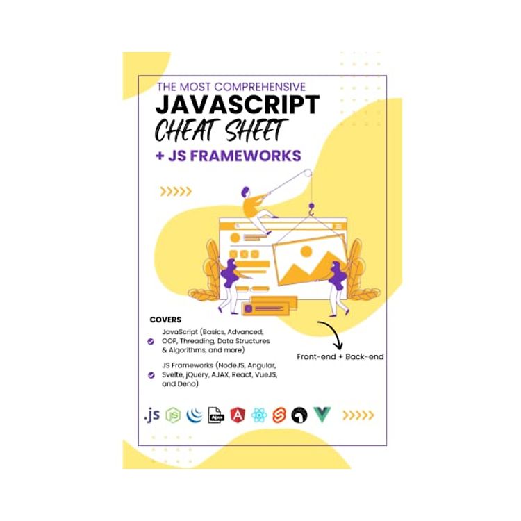 The Most Comprehensive Javascript Cheat Sheet + JS Frameworks Laminated ...