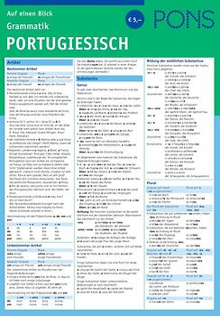 PONS Grammatik auf einen Blick Portugiesisch
