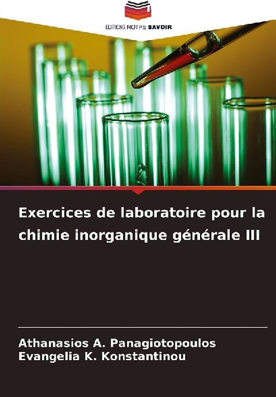 Exercices de laboratoire pour la chimie inorganique générale III