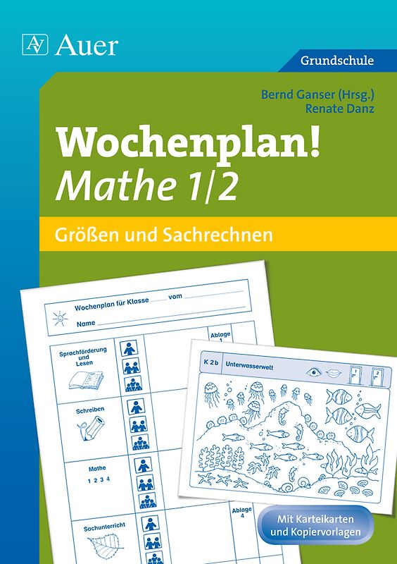 Wochenplan Mathe 1/2, Größen und Sachrechnen