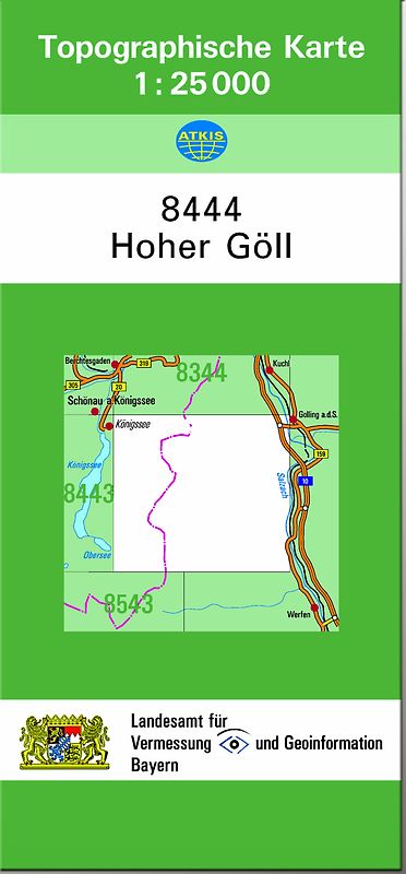 TK25 8444 Hoher Göll