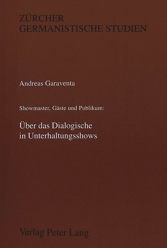 Über das Dialogische in Unterhaltungsshows