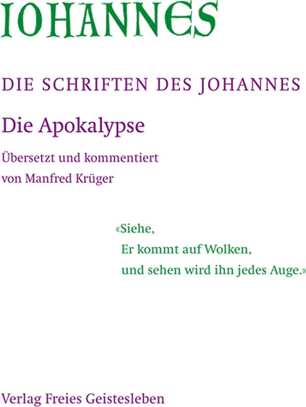 Die Schriften des Johannes