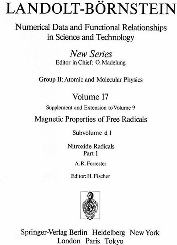 Nitroxide Radicals / Nitroxid-Radikale 1