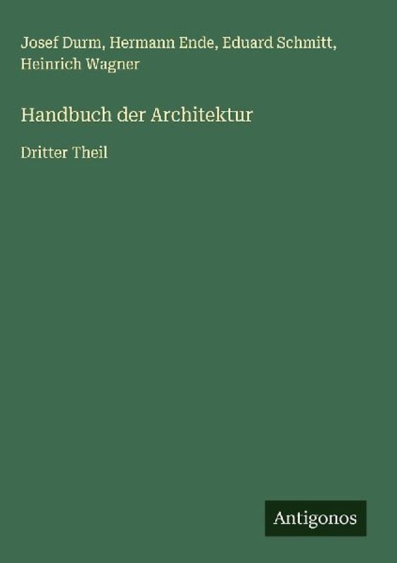 Handbuch der Architektur