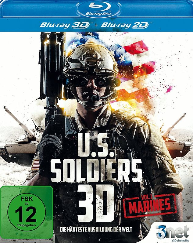 US Soldiers 3D: Vol.1 Marines 3D Blu-ray Disc
