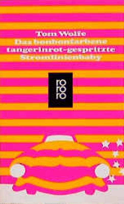 Das bonbonfarbene tangerinrot-gespritzte Stromlinienbaby