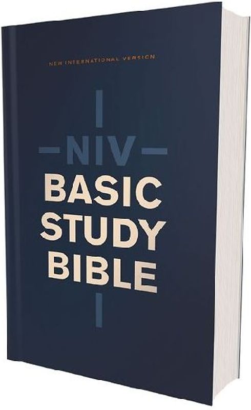 Niv, Basic Study Bible, Economy Edition, Paperback, Blue, Red Letter