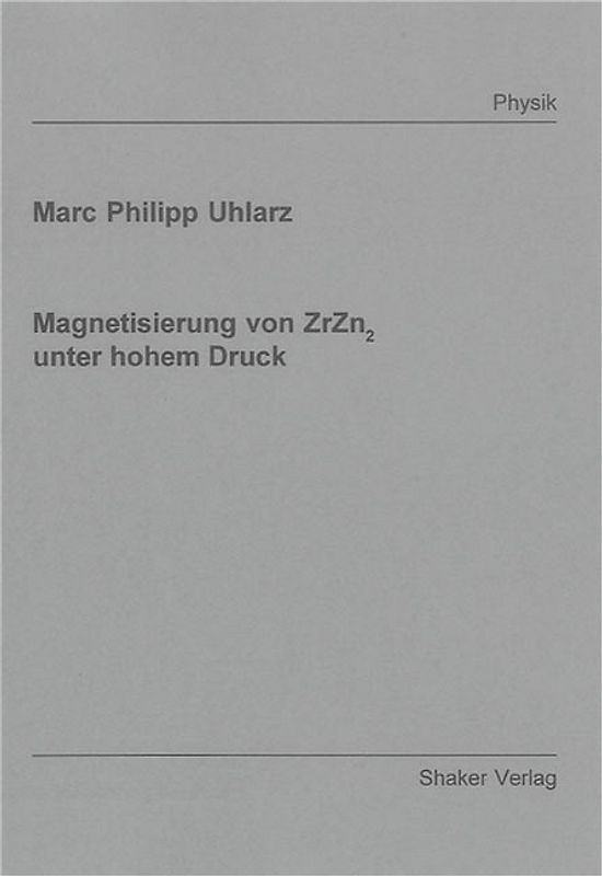 Magnetisierung von ZrZn2 unter hohem Druck