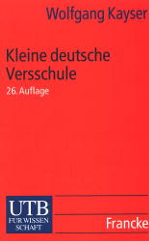 Kleine deutsche Versschule