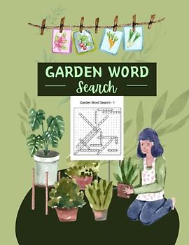 Garden Word Search Book: Word Search Large Print, big Puzzle Activity Books for Adults, Seniors, Teens, and Kids with Solutions, 100 Puzzles with 1100 Words