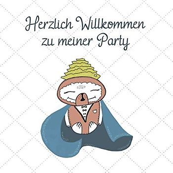 Herzlich Willkommen zu meiner Party: Mein erstes Gästebuch: Ein Erinnerungsstück für einen ganz besonderen Ehrentag | Andenken | Geburtstag | Taufe | Baby Shower | Glückwünsche Eintragebuch