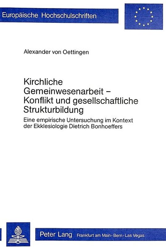 Kirchliche Gemeinwesenarbeit - Konflikt und gesellschaftliche Strukturbildung