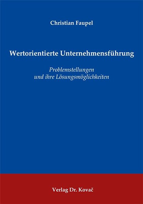 Wertorientierte Unternehmensführung