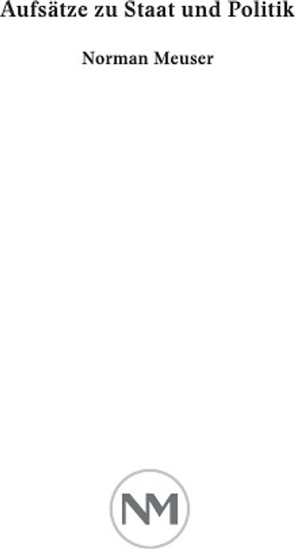 Aufsätze zu Staat und Politik