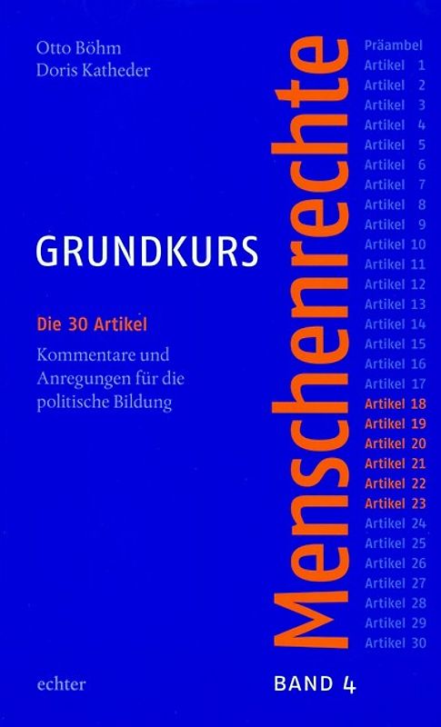 Grundkurs Menschenrechte / Grundkurs Menschenrechte - Band 4: Artikel 18-23