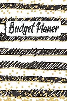 Budget Planer: Budgetplaner Organizer Buch für die Budgetplanung | Geeignet als Haushaltsbuch, Finanzplaner oder Kassenbuch | Kostenbuch zum eintragen | Schwarz Weiß Kunst Striche
