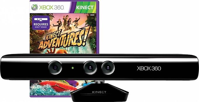 Microsoft Kinect [nur mit Xbox 360 Small verwendbar, inkl. Kinect Adventures] Bundleversion