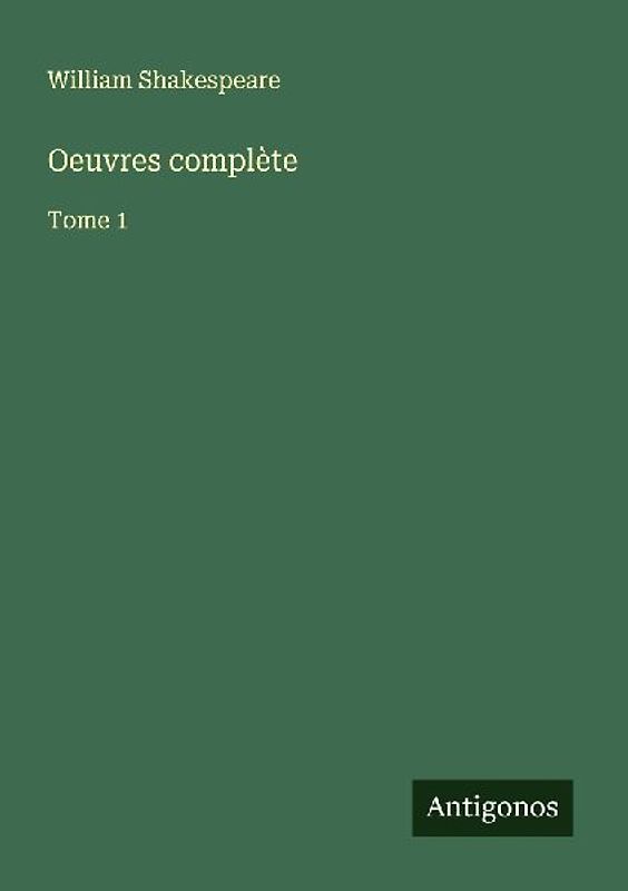 Oeuvres complète