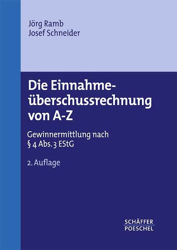 Die Einnahmeüberschussrechnung von A - Z