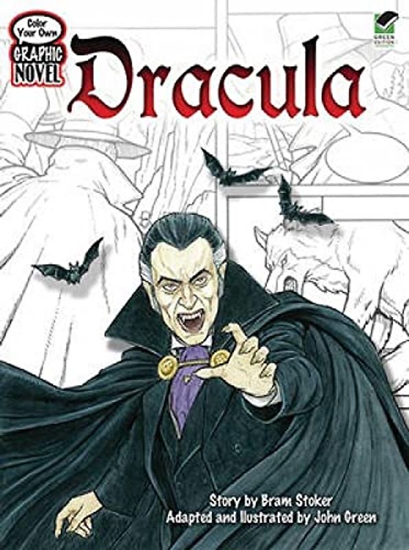 Dracula: Green Edition (Color Your Own Graphic Novel)