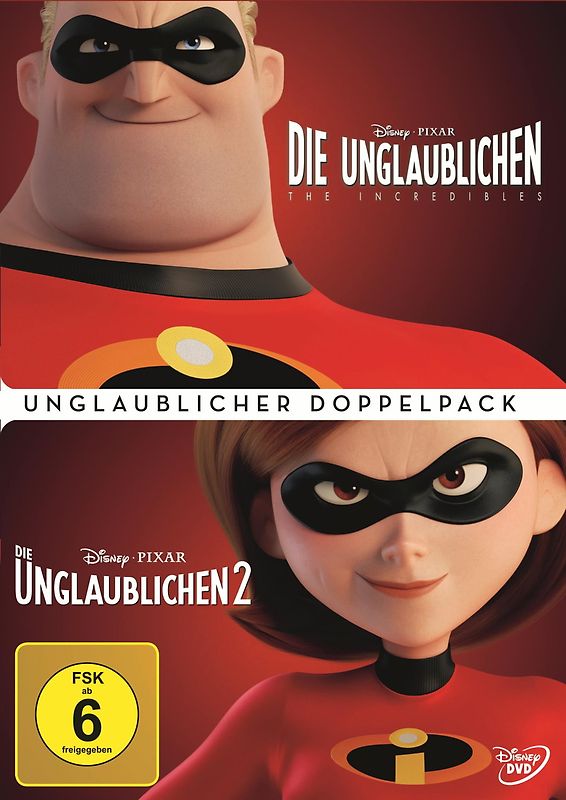 Die Unglaublichen 1+2 Doppelpack [3 DVDs] DVD