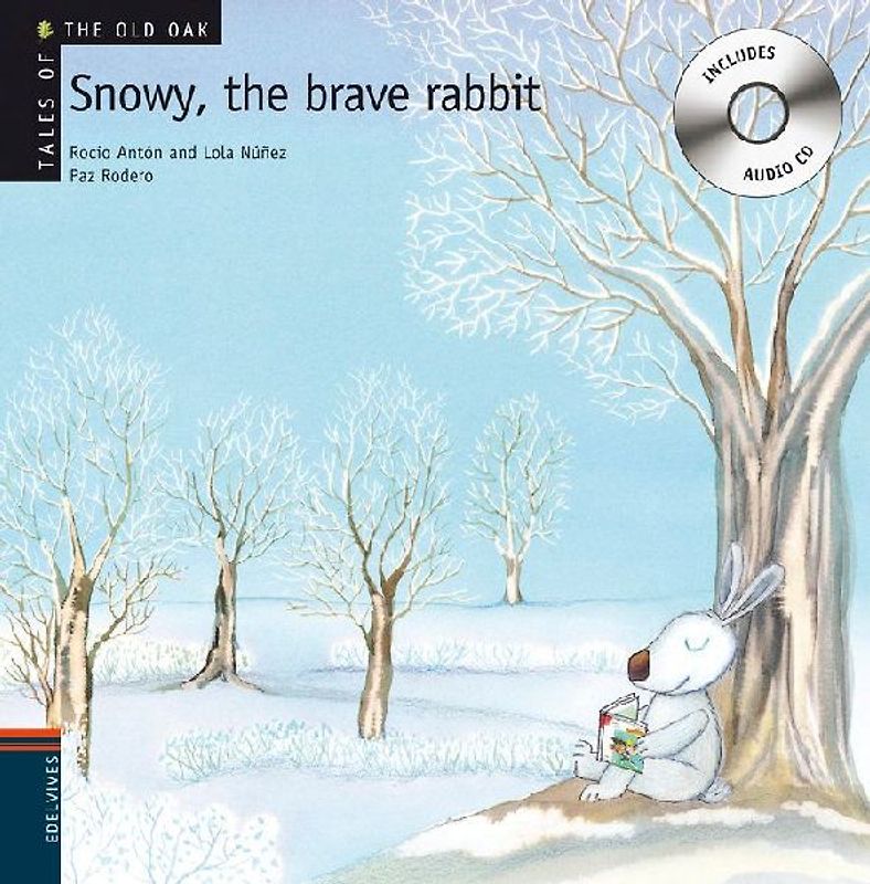 Snowy. The brave rabbit