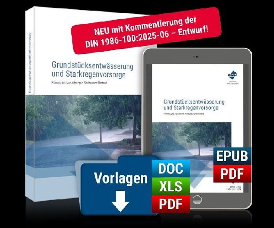 Grundstücksentwässerung und Starkregenvorsorge
