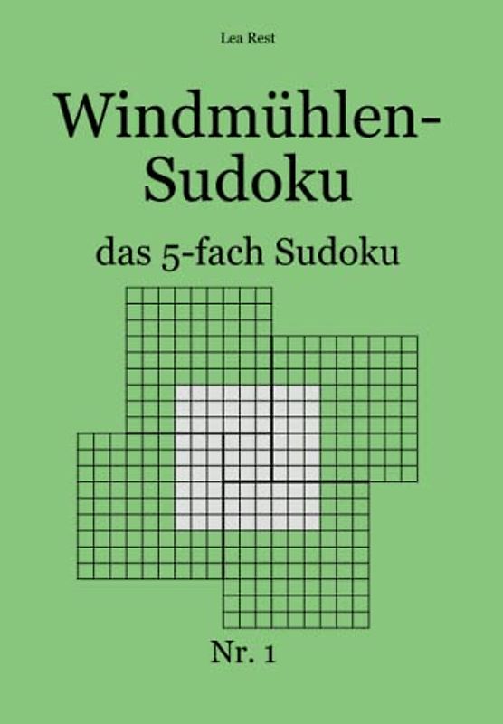 Windmühlen-Sudoku: das 5-fach-Sudoku Nr. 1