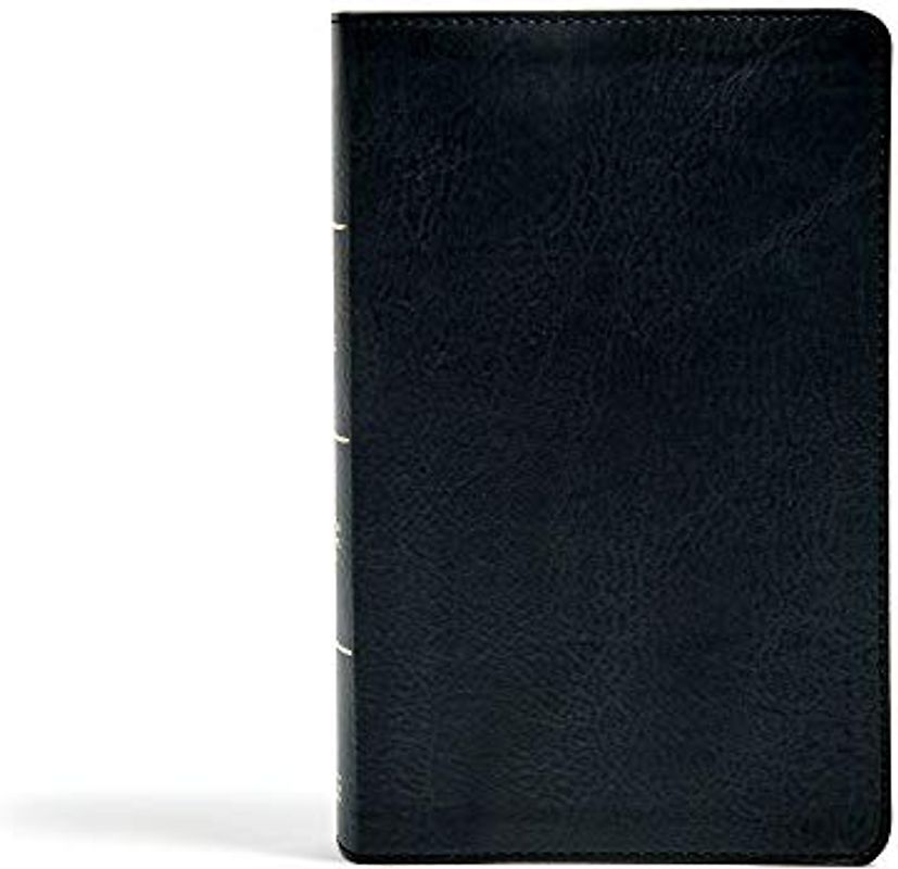 CSB Single-Column Personal Size Bible, Black LeatherTouch