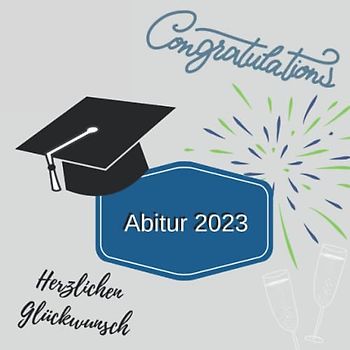 Gästebuch zum Abitur: Album zum Eintragen von Glückwünschen an den Abiturient / Abiturientin | Geschenkbücher zum Abi | Erinnerungsbuch an die Abiturfeier mit Blankkoseiten | Edition: blau