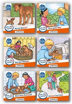 Mats, Mila und Molli – Heft 1-6 , Schwierigkeitsstufe C. Eine Geschichte in drei Schwierigkeitsstufen für Erstleser