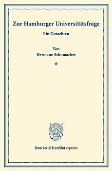 Zur Hamburger Universitätsfrage.
