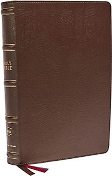 Nkjv, Large Print Verse-By-Verse Reference Bible, MacLaren Series, Genuine Leather, Brown, Comfort Print