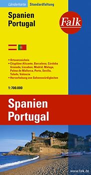 Falk Länderkarte Spanien, Portugal 1:700 000