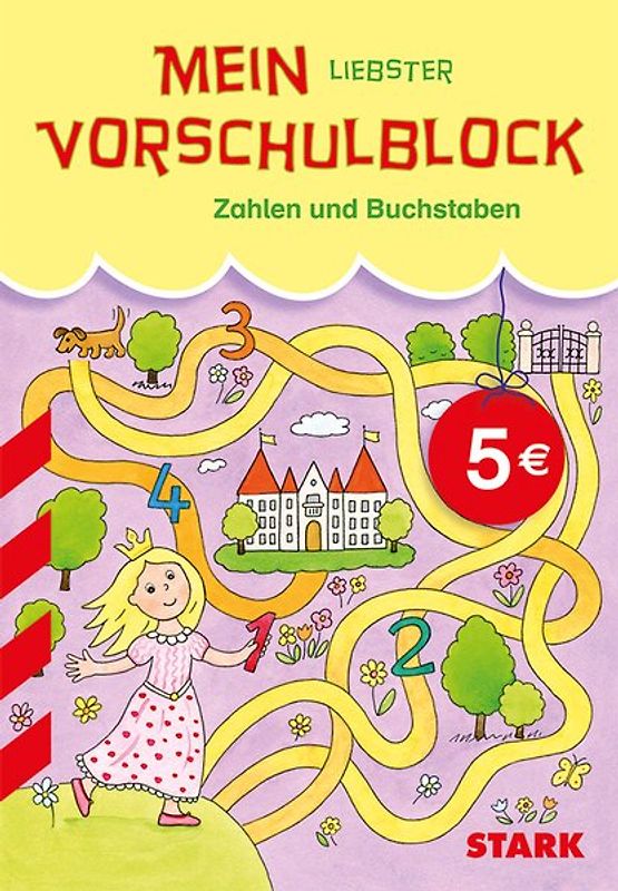 STARK Rucksackblock Vorschule - Zahlen und Buchstaben Sonderausgabe (Motiv Schloss)