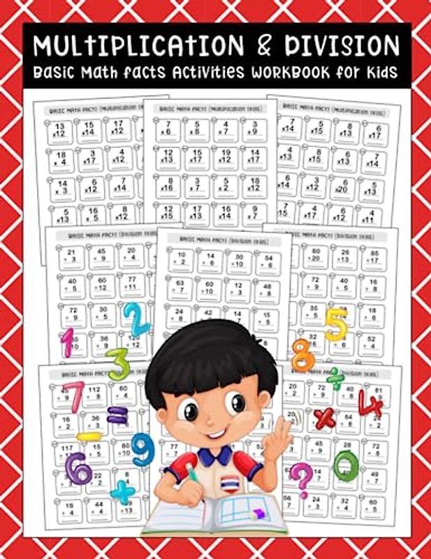 Multiplication and Division Math Workbook: Basic Math Fact Fluency Assessment or Facts Math Fluency Practice (Number Skills for 3rd 4th 5th Grades)