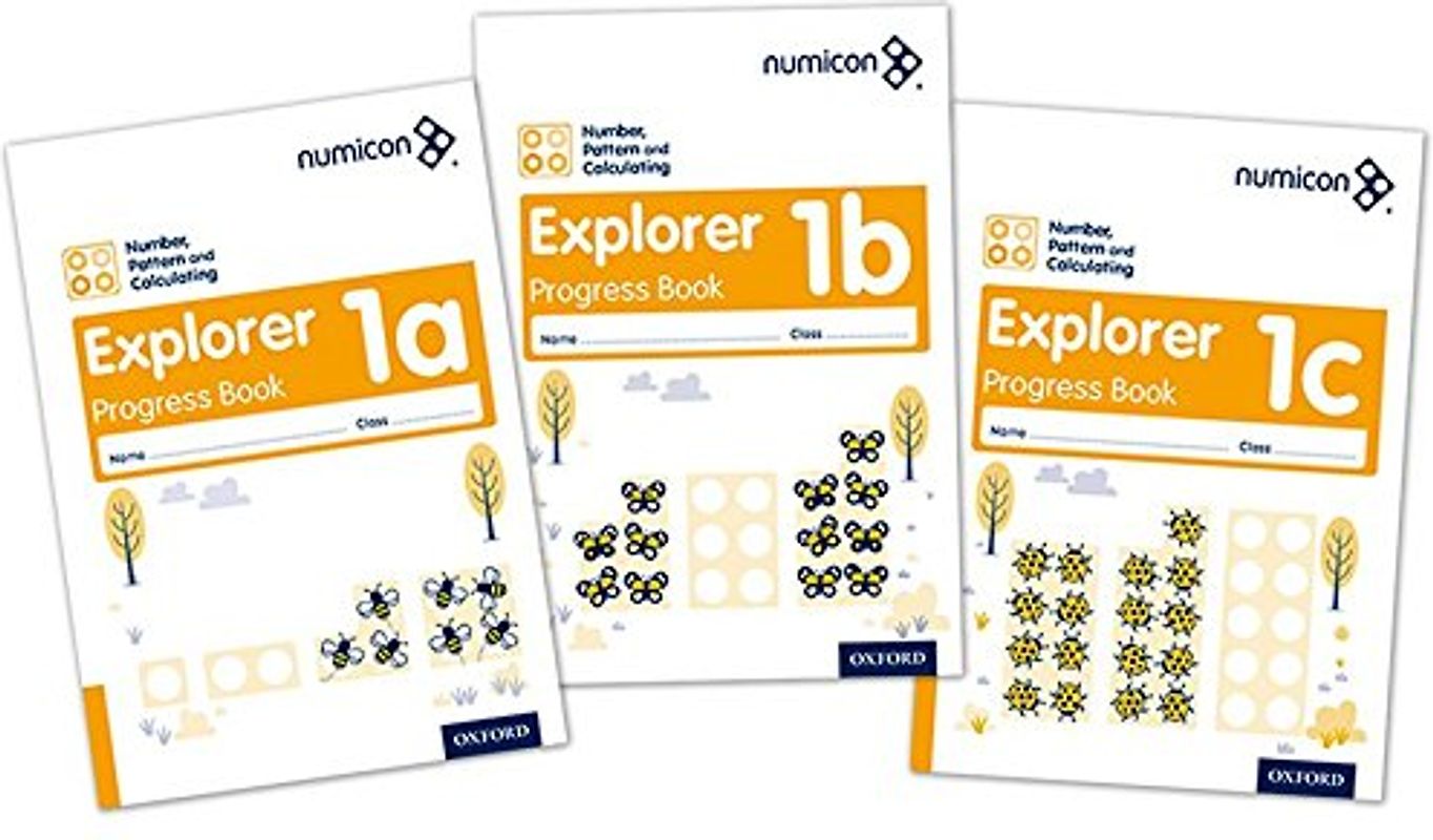 Numicon: Number, Pattern and Calculating 1 Explorer Progress Books ABC (Mixed pack)