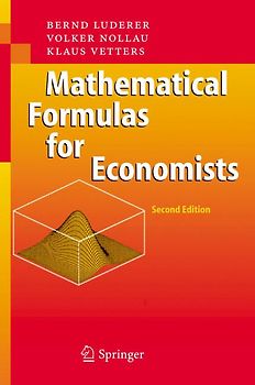 Mathematical Formulas for Economists
