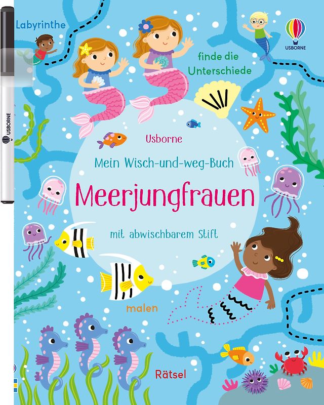 Mein Wisch-und-weg-Buch: Meerjungfrauen