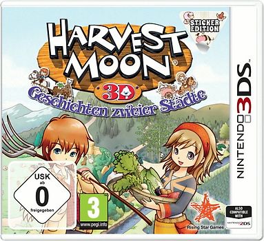 Harvest Moon 3D: Geschichten zweier Städte - Stciker Edition Nintendo 3DS