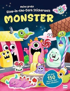 Meine große Glow-in-the-Dark-Stickerwelt - Monster